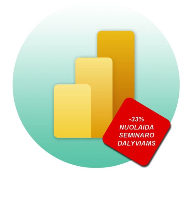 POWER BI Kursai su Nuolaida -33%